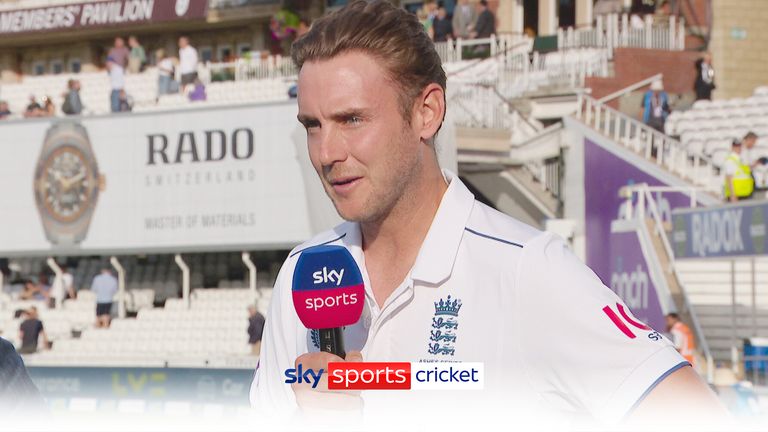 Stuart Broad retires live on air