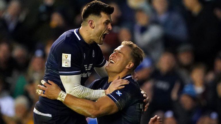 Duhan Van der Merwe was the star man for Scotland against England